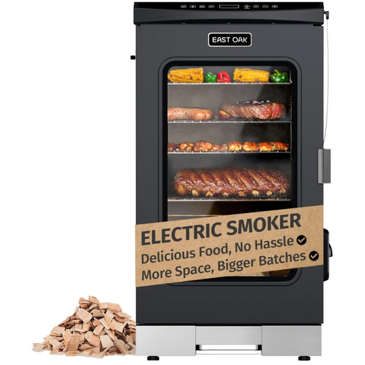 EAST OAK 30" Electric Smoker | Side Chip Loader | 725 sq in