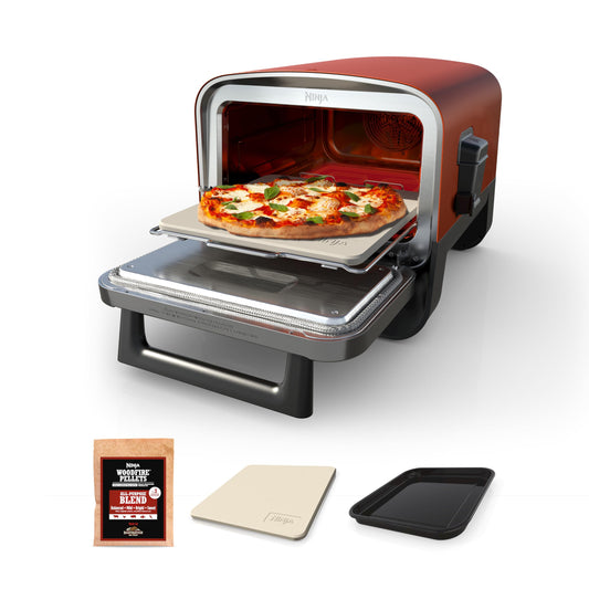 Ninja Woodfire 8-in-1 Outdoor Pizza Oven & Smoker – Terracotta
